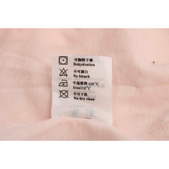 Chung Nu Pink Nightgown Womens sz M Chiffon over Cotton Jersey fabric - Picture 11 of 12